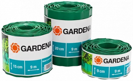 Бордюр зеленый 20 см, длина 9 м  GARDENA купить в Урае