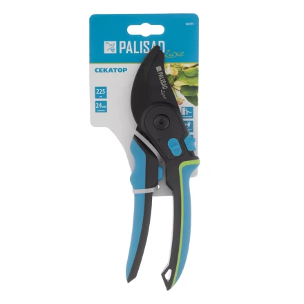 Секатор прямого реза Palisad, 225 мм, регулировка захвата, трехкомпонентные рукоятки, Luxe 604795 купить в Урае