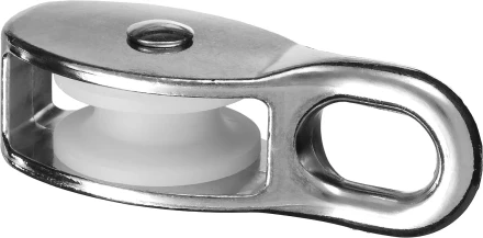 Блок ЗУБР &quot;МАСТЕР&quot; одинарный, оцинкованный, нейлоновый шкив, 6x20мм, 1 шт 304586-20 купить в Урае