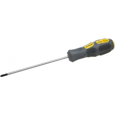 Отвертка STAYER "PROFESSIONAL" "MAX-GRIP" слесарная, Cr-V, намагниченная, PZ №0х100мм 25822-0-100 G