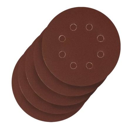 Круг абразивный на ворсовой подложке под &quot;липучку&quot;, перфорированный, P 180, 125 мм, 5 шт Сибртех 738087 купить в Урае