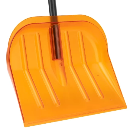 Лопата для уборки снега поликарбонат Сибртех, 465х410х1390 мм, стальной черенок, усиленная 61655 купить в Урае