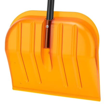 Лопата для уборки снега поликарбонат Сибртех, 465х410х1390 мм, стальной черенок, усиленная 61655 купить в Урае