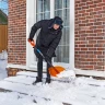 Лопата для уборки снега поликарбонат Сибртех, 465х410х1390 мм, стальной черенок, усиленная 61655 купить в Урае