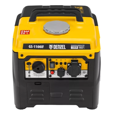 Генератор инверторный DENZEL GS-1100iF 94706, 1,1 кВт, 230 В, ручной старт купить в Урае