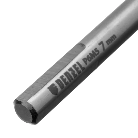 Сверло спиральное по металлу Denzel 7,0 x 109мм, Р6М5, Golden Tip, многогранная заточка 718280 купить в Урае