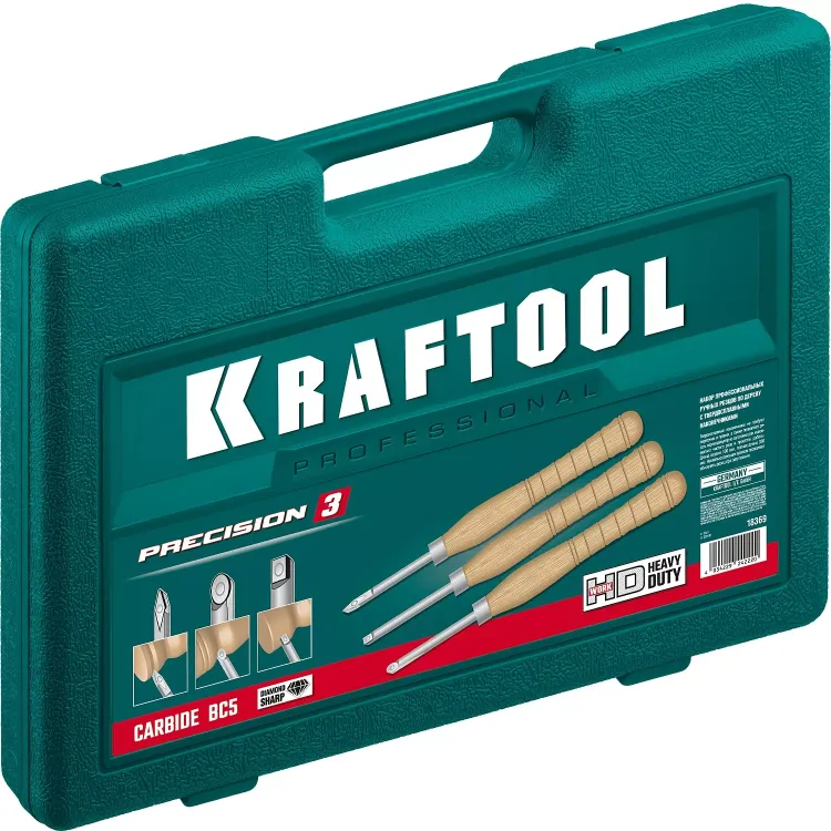 Набор профессиональных ручных резцов по дереву KRAFTOOL 18369 купить в Урае