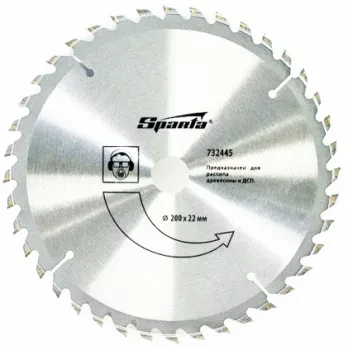 Пильный диск по дереву, 200 х 22мм, 40 зубьев  SPARTA 732445 купить в Урае