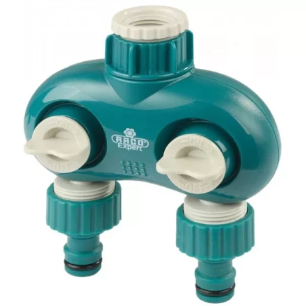 Распределитель поливочный RACO &quot;Original&quot; &quot;DELUXE&quot; двухканальный, 1/2&quot;х3/4&quot; 4250-55261C купить в Урае