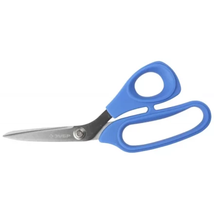 Ножницы ЗУБР &quot;ЭКСПЕРТ&quot; изогнутые технические универсальные, Mo-V сталь HRC 60-62, 205мм 40001_z01 купить в Урае