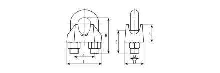 Зажимы троса DIN 741 промфасовка серия ПРОФЕССИОНАЛ купить в Урае