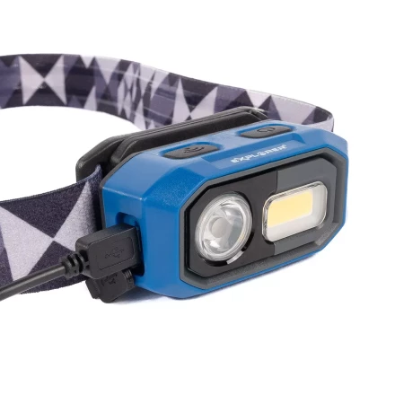 Фонарик налобный светодиодный со встроенным аккумулятором КВТ HL-6567 (88899) купить в Урае