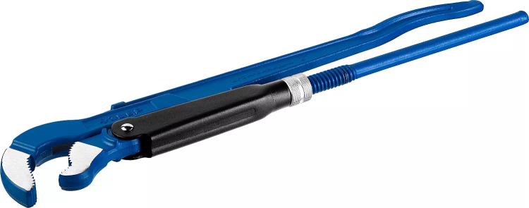 Ключ трубный рычажный ЗУБР "ПРОФЕССИОНАЛ", тип "S", изогнутые губки для труднодоступных мест, цельнокованный, Сr-V,  № 3, 2" 27336-3_z01 купить в Урае