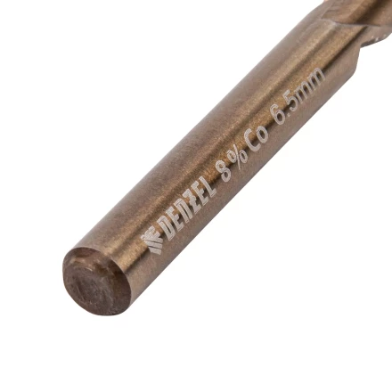 Сверло по металлу, 6,5 мм, HSS Co-8%// Denzel 71446 купить в Урае