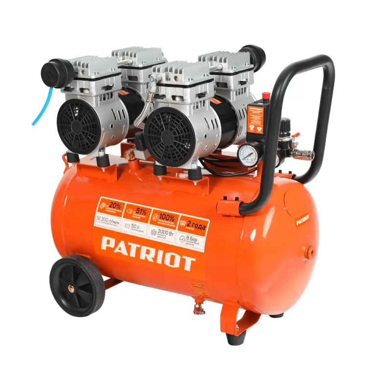 Компрессор поршневой безмасляный PATRIOT WO 50-300 купить в Урае