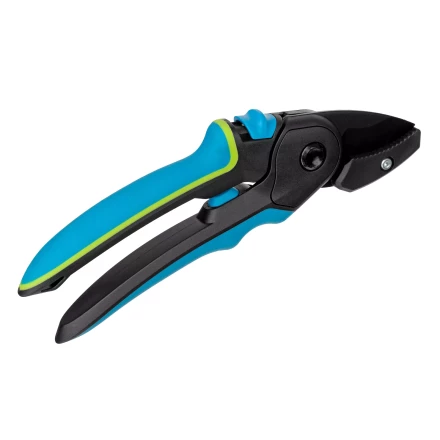 Секатор с наковальней Palisad, 220 мм, регулировка захвата, трехкомпонентные рукоятки, Luxe, 604805 купить в Урае