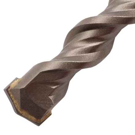 Бур по бетону Denzel, 16 x 260 мм, двойная спираль, три пылеотводящие кромки, 705038 купить в Урае