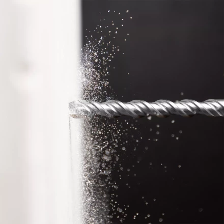 Бур по бетону Denzel, 12 x 310 мм, двойная спираль, три пылеотводящие кромки, 705026 купить в Урае