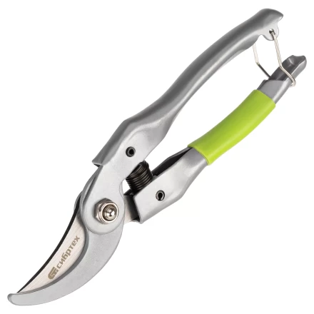 Секатор прямого реза Сибртех, 225 мм, металлические рукоятки, нижняя в ПВХ-оболочке, 604695 купить в Урае