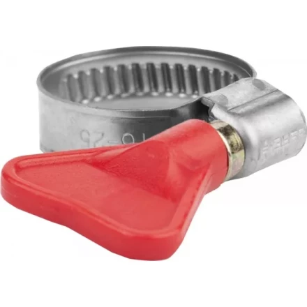 Хомуты ЗУБР &quot;ЭКСПЕРТ&quot; &quot;Бабочка&quot;, нерж. сталь, накатная лента 9 мм, 16-25 мм, 2 шт 37835-16-25 купить в Урае