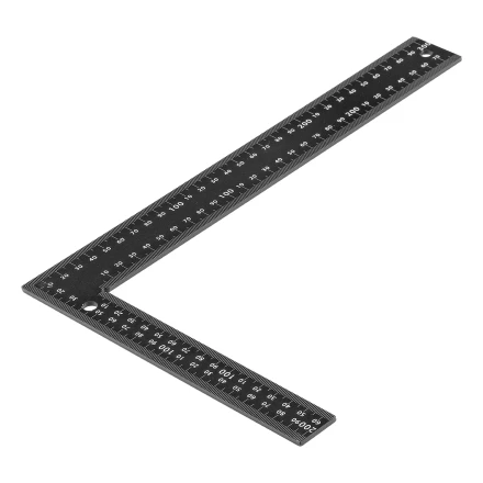 Угольник, 200 х 300 мм, алюминиевый, лазерная гравировка Denzel 32392 купить в Урае