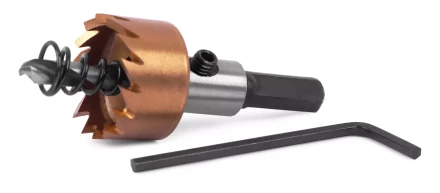 HSS-TiN коронка MESSER  22мм с центр. сверлом и толкающей пружиной для  лист. материала  до 2 мм ц/х купить в Урае