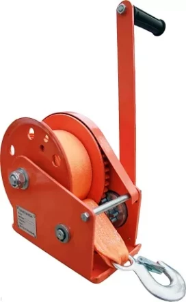 Лебедка ручная с тормозом BHW 2600 лента купить в Урае