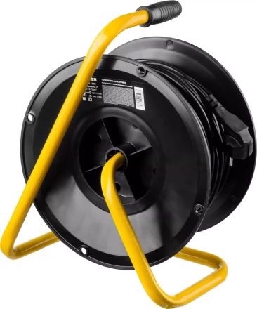 Удлинитель на катушке, 20 м, 1300 Вт, 4 гнезда, ПВС 2x0,75 мм2, STAYER 55073-20 купить в Урае