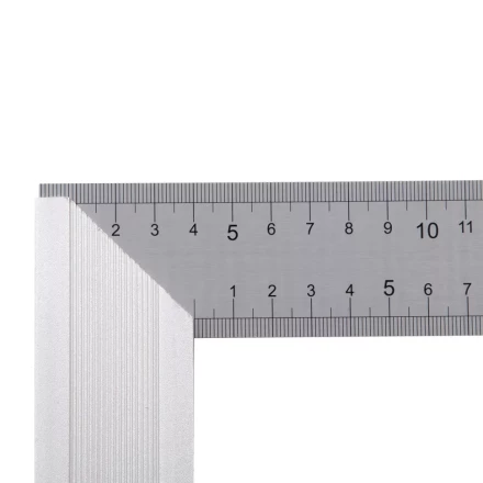 Угольник стальной 250 мм, нержавеющая сталь, градуировка, алюминиевое основание Denzel 32396 купить в Урае