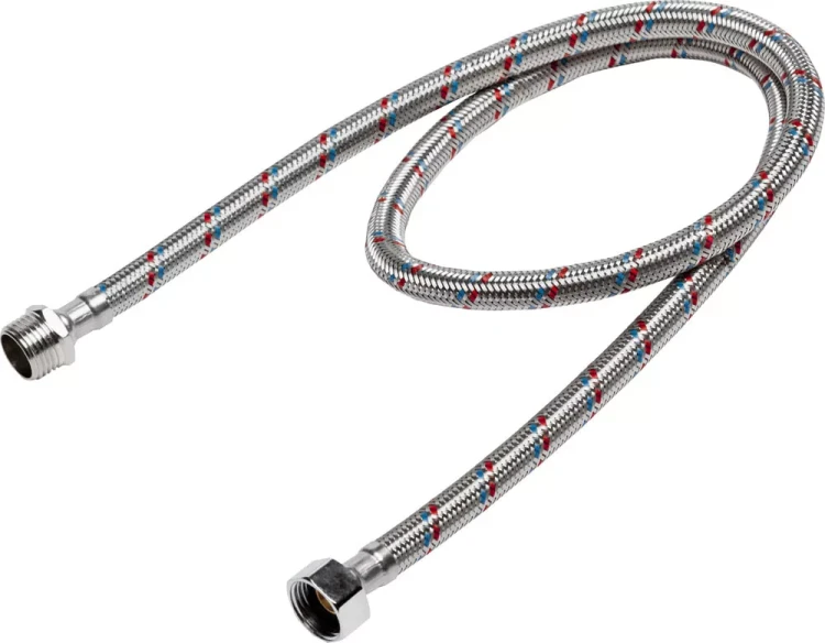 Подводка гибкая STAYER для воды, оплетка из нержавеющей стали, г/ш 1/2" - 1м 51015-G/S-100 купить в Урае