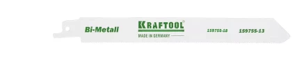 Полотно KRAFTOOL &quot;INDUSTRIE QUALITAT&quot;, S922EF, для эл/ножовки, Bi-Metall, по металлу, шаг 1,4мм, 130мм 159755-13 купить в Урае