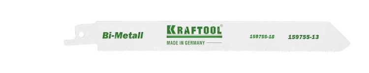 Полотно KRAFTOOL "INDUSTRIE QUALITAT", S922EF, для эл/ножовки, Bi-Metall, по металлу, шаг 1,4мм, 130мм 159755-13 купить в Урае