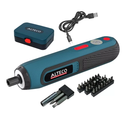 Аккумуляторная отвертка прямая ALTECO CSD 4V T 67507 купить в Урае