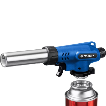 ЗУБР ГП-500, 1300°C, увеличенный выход пламени, газовая горелка с пьезоподжигом на баллон с цанговым соединением, Профессионал (55552) купить в Урае