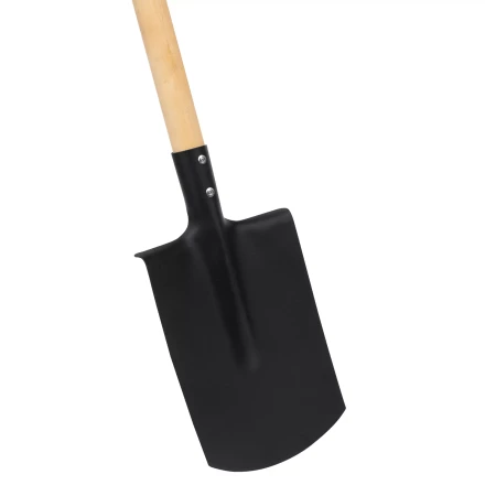 Лопата прямоугольная, 200х284х1340 мм, деревянный черенок с пропиткой, Россия Сибртех 614585 купить в Урае