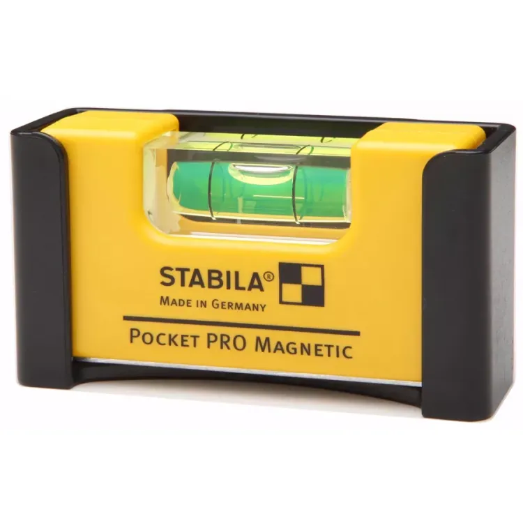 Уровень тип  Pocket Pro Magnetic 70x20x40мм в алюминиевом корпусе с магнитами с V-образным пазом  STABILA купить в Урае