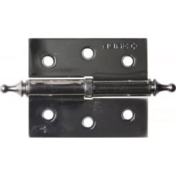 Петля дверная разъемная ЗУБР "ЭКСПЕРТ", 1 подшипник, цвет хром (CP), левая, с крепежом, 75х63х2,5мм, 2 шт 37605-075-2L