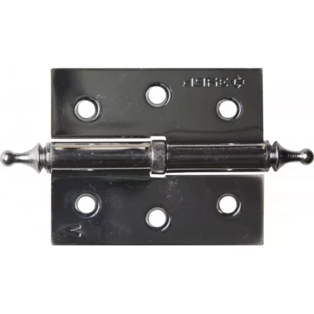 Петля дверная разъемная ЗУБР &quot;ЭКСПЕРТ&quot;, 1 подшипник, цвет хром (CP), левая, с крепежом, 75х63х2,5мм, 2 шт 37605-075-2L купить в Урае