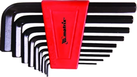 Набор ключей шестигранных имбусовых HEX 1.5–10 мм CrV  9 шт. MATRIX 11226 купить в Урае