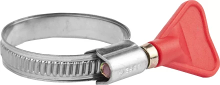 Хомуты ЗУБР &quot;ЭКСПЕРТ&quot; &quot;Бабочка&quot;, нерж. сталь, накатная лента 9 мм, 25-40 мм, 2 шт 37835-25-40 купить в Урае