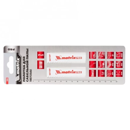 Полотна универсальные для сабельной пилы S611DF 125/4,3мм Bimetal 2 штуки PRO Matrix 782004 купить в Урае