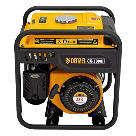 Генератор инверторный DENZEL GK-3800iF, 3,8 кВт, 230 В, ручной старт купить в Урае