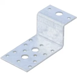 Крепежный уголок Z-образный, KUZ 45х90х65 мм, цинк  СИБРТЕХ Россия 46537