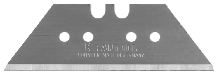 Лезвие "SOLINGEN" сменное, KRAFTOOL 09625-S5, трапец, для универ ножей, легир инстр сталь, многоур зак, тип А24, 18,7х59х0,65мм, 5шт 09625-S5_z01 купить в Урае