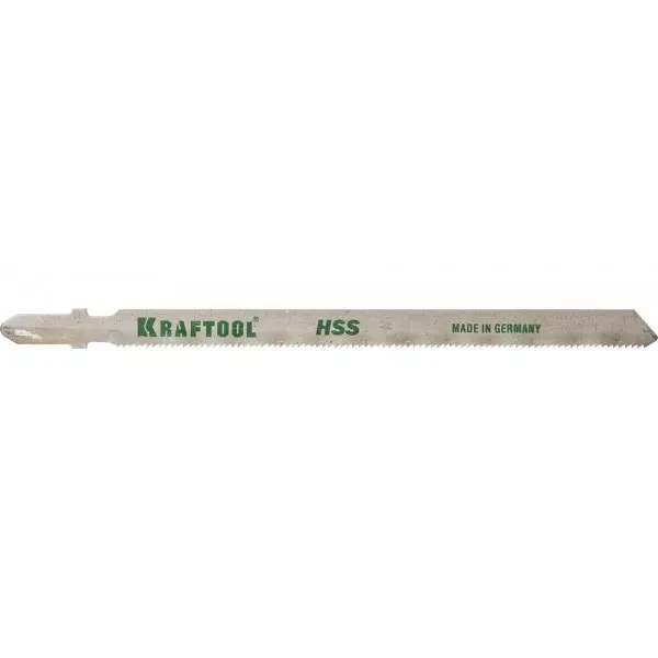 Полотна KRAFTOOL, T318A, для эл/лобзика, HSS, по металлу (1-3мм), EU-хвост., шаг 1,2мм, 110мм, 2шт 159552-1,2 купить в Урае
