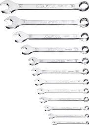 Наборы ключей комбинированных KRAFTOOL, Cr-V, DIN 3110, на пластиковой подвеске 27079-H12C