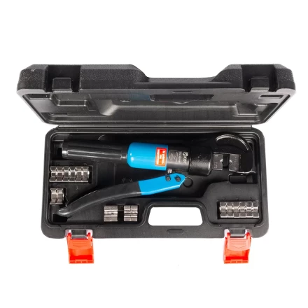 Пресс гидравлический ручной КВТ ПГР-70ТР для опрессовки наконечников до 70 мм и тросов  до 4 мм (91808) купить в Урае