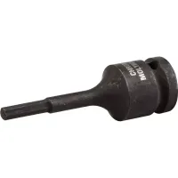Торцовая головка KRAFTOOL "INDUSTRIE QUALITAT" ударная (1/2"), HEX, Cr-Mo, фосфатированная, H5 27950-05_z01