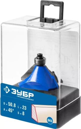 ЗУБР 50.8 x 27 мм, фреза кромочная калевочная (фасочная) №9, Профессионал (28711-50.8) купить в Урае