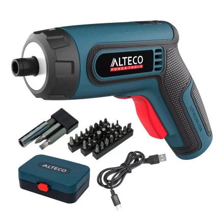 Аккумуляторная отвертка угловая ALTECO CSD 4V 67506 купить в Урае